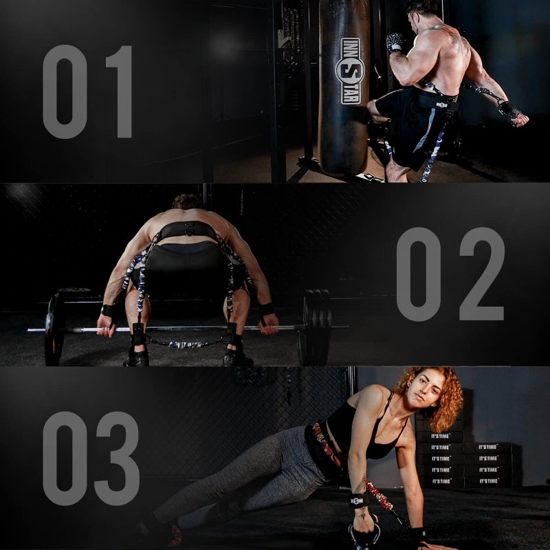 INNSTAR Vertical Jump Trainer Leg Strength Resistance Bands Set for Basketball Triple Jump Football Volleyball Training Provide of Customized Services - Image 3